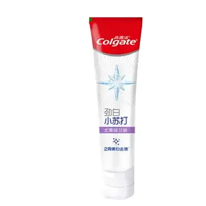 COLGATE Жесткая белая зубная паста с пищевой содой очищение, освежение дыхания, удаление пятен с зубов, отбеливание 180г/180г*3