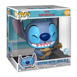 Эксклюзивная фигурка Funko Disney Стича с укулеле, 25 см, синий