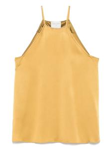 Атласный топ Forte Forte, желтый