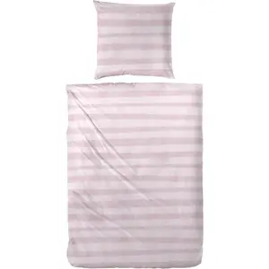 Постельное белье Primera «Зерренда тонкое льняное постельное белье», широкие мазки, розовый