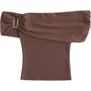 Женский свитер Abercrombie＆Fitch, коричневый