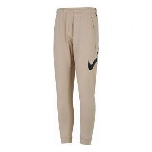 Брюки men's solid color logo casual knit sports pants/trousers/joggers khaki Nike, мультиколор