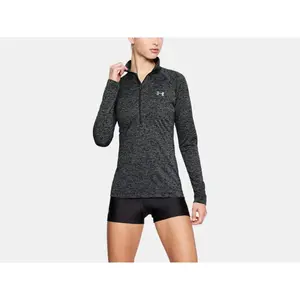 Футболка Under Armour Tech Twist half zip long sleeve, черный