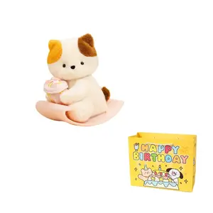 Милые плюшевые куклы Rocker Bear, Lamb, Kitten, Elephant высотой 20 см Enlightenment