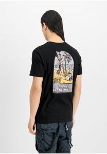 Футболка с принтом NAVAL Alpha Industries, черный