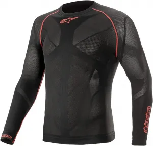 Функциональная летняя футболка с длинным рукавом Alpinestars Ride Tech V2, Black Red