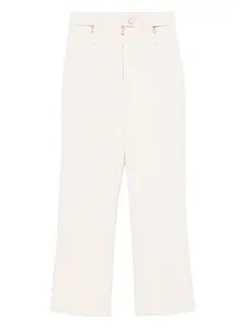 Прямые брюки с молниями Elisabetta Franchi, нейтральный