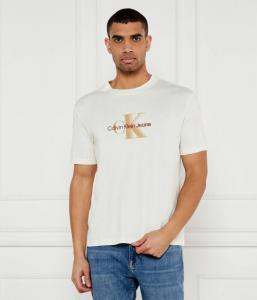 Футболка Calvin Klein Jeans Regular Fit с логотипом, экрю