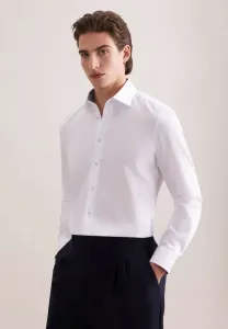 Рубашка делового цвета с розовой отделкой Seidensticker, White