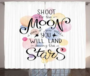 Штора ABAKUHAUS в деревенском стиле с пословицами, авторизационными словами и пузырьками, универсальная тесьма для гостиной с петлями и крючками, 280 x 225 см, белый многоцветный Abakuhaus