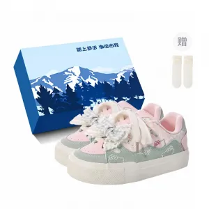 Fawn Miri Скользоустойчивые износостойкие низкие скейтерские туфли женские Guava Pink с бантиком эксклюзивная коробка в комплекте носки