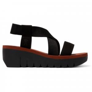 YABI922FLY - женские босоножки на платформе из кожи FLY London, черный