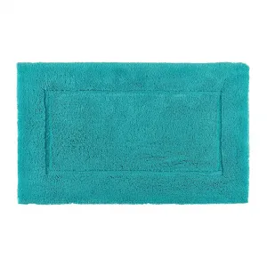 Коврик для ванной из египетского хлопка Must Abyss Habidecor, зеленовато-синий