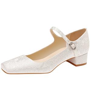 WEISHIBANGWEI Туфли Мэри Джейн женские белые