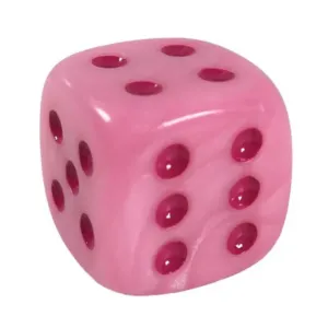 d6 18 мм с мерцающим шиммером Faerie Dragon с белым (12), Game Dice - Shimmer (Role 4 Initiative)