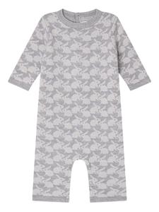 Комбинезон с узором «кролик» спицами Bonpoint, серый