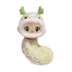 Мягкая игрушка змейка для малышей высота 35см OUYIN, зеленый