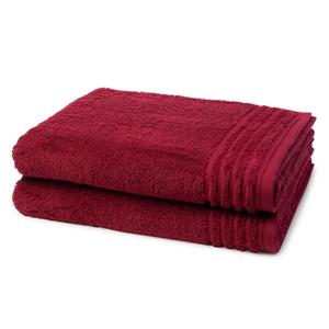 Душевое полотенце vienna style supersoft набор из 2 шт Vossen, темно-красный