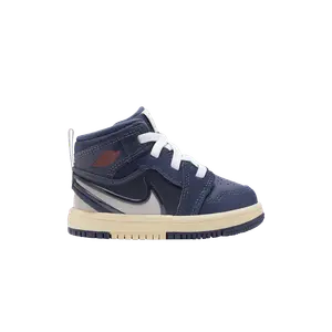 Кроссовки Air Jordan Air Jordan 1 Mid RM EasyOn TD 'Midnight Navy', синий