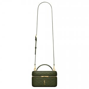 SAINT LAURENT Сумка GABY из овчины обычная женская olive wood