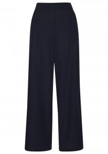 Свободные брюки со складками спереди LASCANA, темно-синий