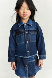 Джинсовая куртка свободного покроя H&M, синий