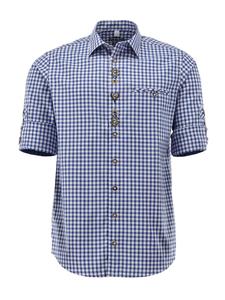 Традиционная рубашка Ринави средне-синего цвета OS-Trachten