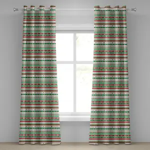 Рождественская штора на люверсах от ABAKUHAUS, с рождественской надписью Счастливого Рождества, декоративная кайма на религиозную тему, 280 см x 175 см, цвет: яблочно-зеленый, белый