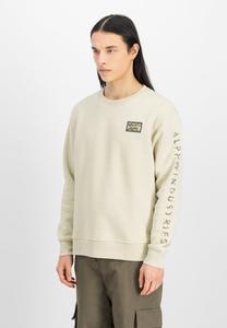 Толстовка Alpha Industries CAMO SLEEVE CREWNECK, Vintage White/White