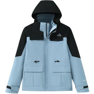 PELLIOT Ветровка мужская водонепроницаемая ветронепроницаемая дышащая и износостойкая, Light Gray Blue Women's