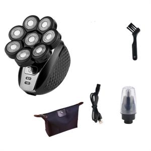 YK-3558 триммер для волос с немецкой технологией, восьмиголовочный, специальный самоподстригающий электрический триммер для мужчин York, 8 Head Standard + Nose Hair Head