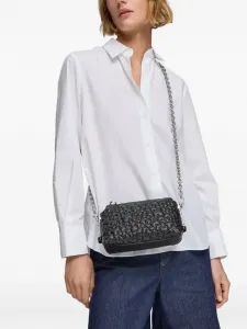 Сумка-тоут с тисненным логотипом Tous, черный