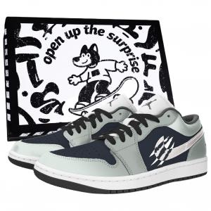 Jordan Кроссовки Air 1 Vintage баскетбольные Unisex низкие Black, Yellow, Green, White