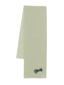 Шарф с бантом Il Gufo, зеленый