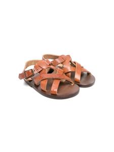 Pèpè сандалии из кожи Альберто, коричневый