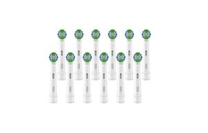 Набор сменных насадок для электрической зубной щетки, 12 штук, профессиональная чистка, мягкая щетина, стандарт EB20 Oral-B