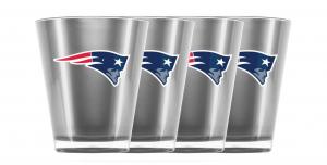 NFL New England Patriots Набор из 4 рюмок Набор из 4 рюмок для ликера Duck House