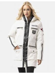 Зимняя куртка WM144 в БЕЛОМ цвете Cipo & Baxx