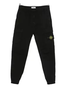 Брюки с нашивкой-компасом Stone Island, черный
