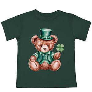Футболка с принтом St Patrick's Bear Clover для малышей The Juniper Shop, Forest