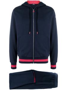 Kiton спортивный костюм с вышитым логотипом, синий