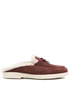 Мюли с меховой отделкой Doucal'S, красный
