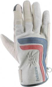 Джефф Мотоциклетные Перчатки Helstons, бежевый/синий