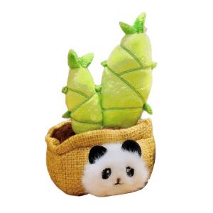 Креативный брелок Sprout Ball Panda для рюкзака декоративная кукла плюшевый подвес 12 см Happy Fish, Bamboo Shoots In Pots