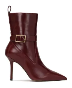 Бордовые ботинки с острым носком Kazar, коричневый