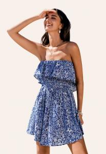 Повседневное платье Cupshe, темно-синий