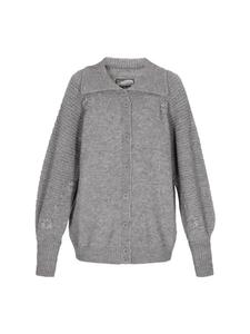 DreiMaster Женский кардиган светло-серого меланжевого цвета