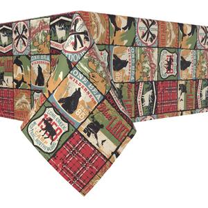 Прямоугольная скатерть, 100% хлопок, 60x120 дюймов, пэчворк для отдыха на свежем воздухе
