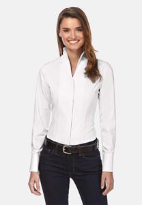 Блуза Vincenzo Boretti leicht tailliert, белый