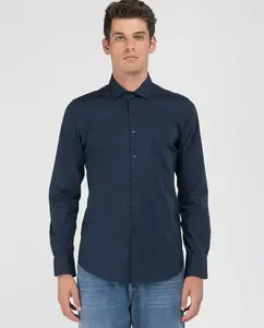 Мужская рубашка с длинным рукавом Replay, темно-синий